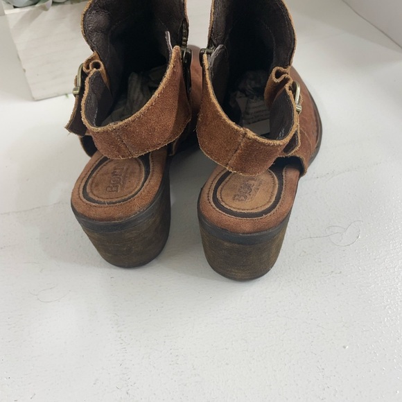 Born Tan Suede Women's Ankle Booties - Picture 3 of 4